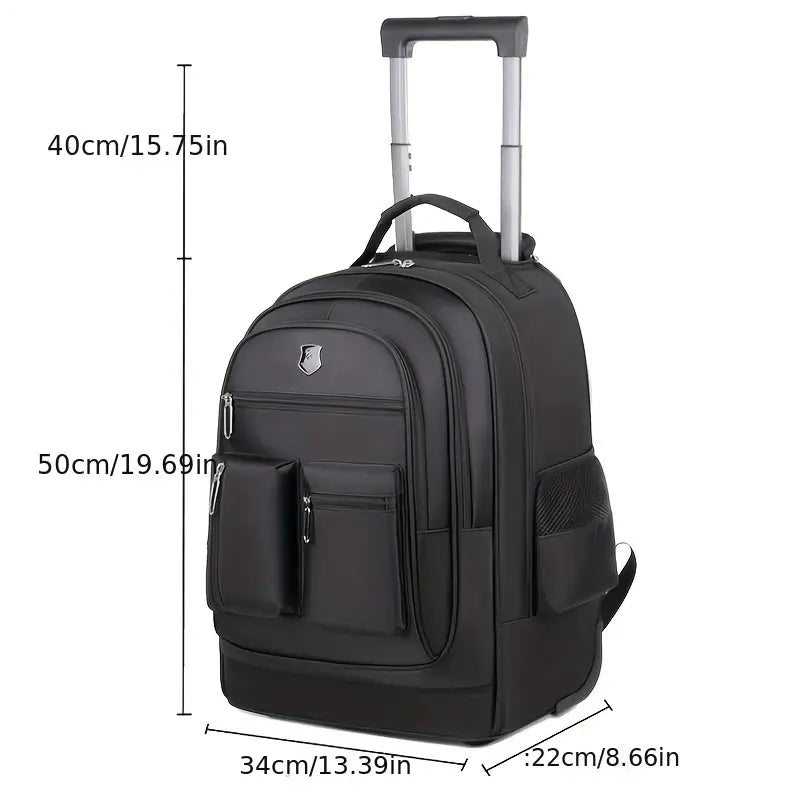 Multifunctional large capacity business, school and travel rolling backpack image 5