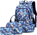 Geometric-Print Backpack and Lunch-Bag Set for Students image 2