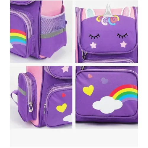 Large Unicorn Backpack- Purple image 4