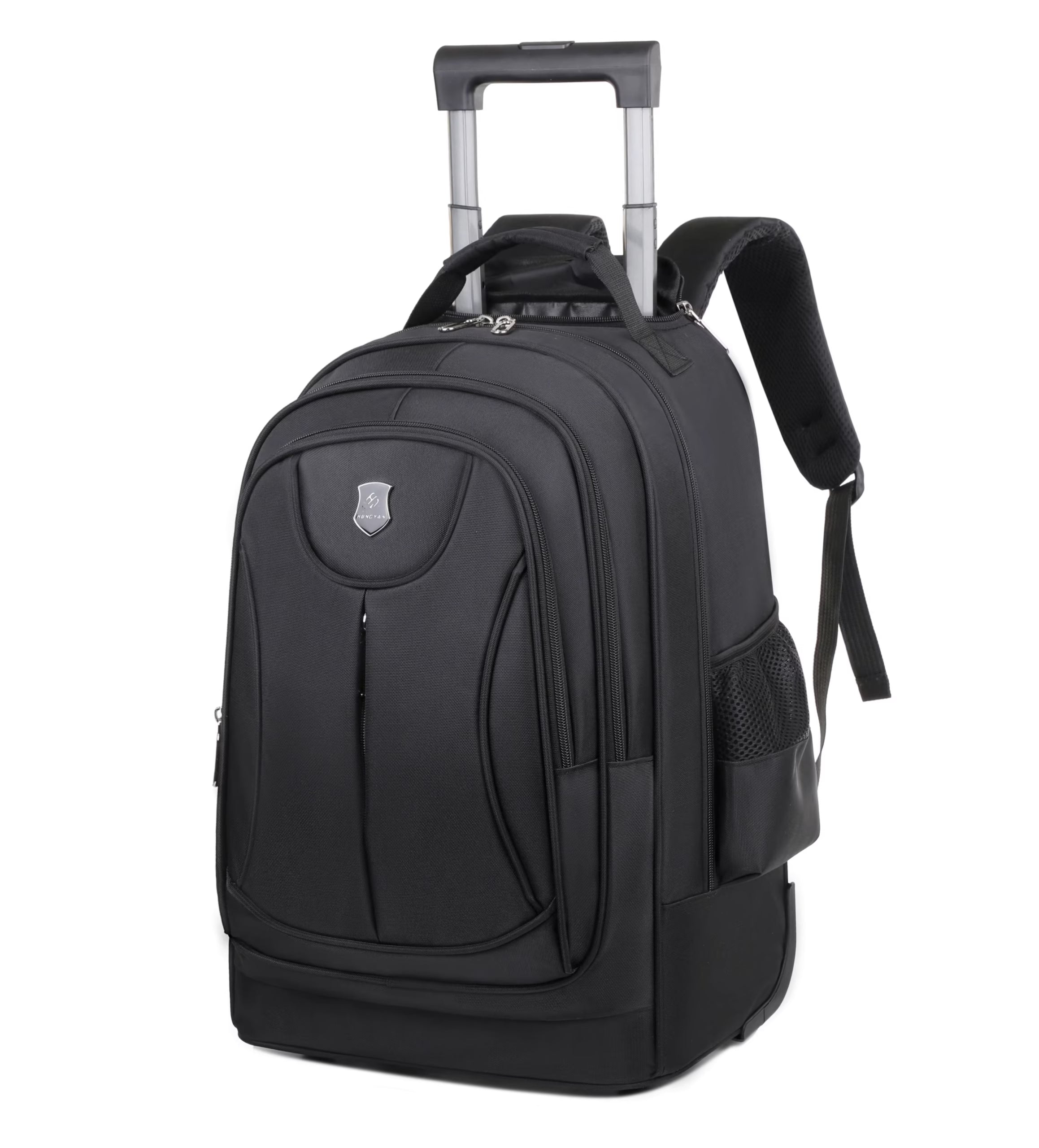 Rolling  Large Capacity Bag Computer Backpack for Overnight Business - Black image