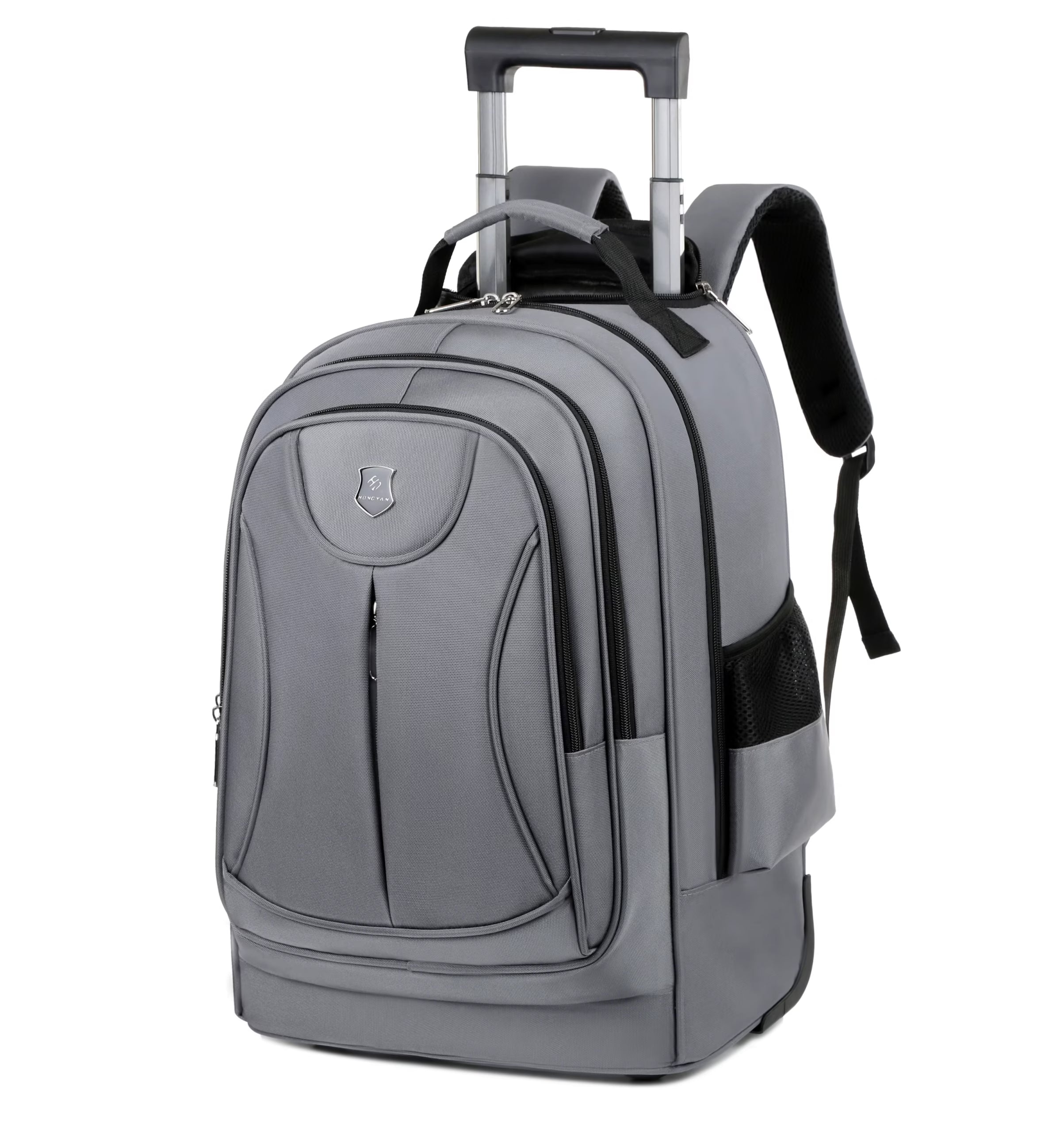 Rolling  Large Capacity Bag Computer Backpack for Overnight Business - Grey image