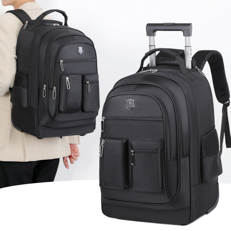 Multifunctional large capacity business, school and travel rolling backpack image 0