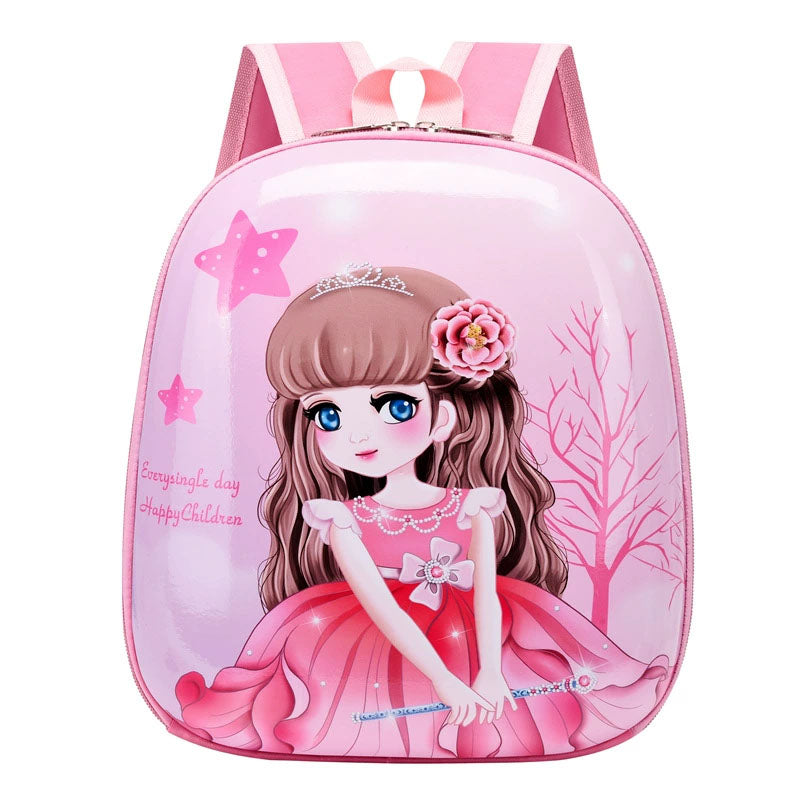 Super cute Hard Shell 3D Waterproof Kindergarten Backpack.