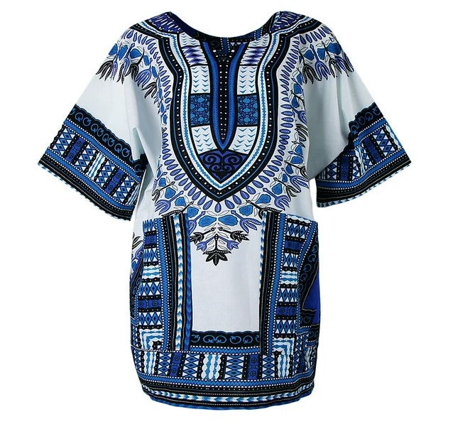 100% Cotton Premium Quality Unisex African Kente Top