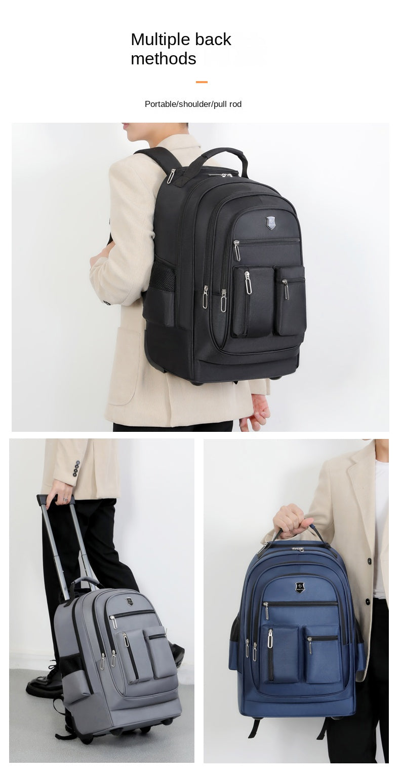 Multifunctional large capacity business, school and travel rolling backpack image 9