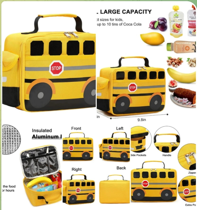 Yellow School bus Lunch Box image 5