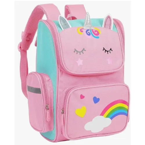 Unicorn School Backpack - Pink image 0