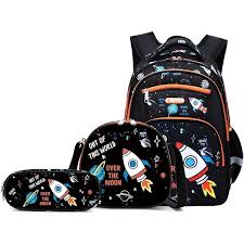 Boys Dinosaur Backpack Set with Lunch Box Pencil Case image 2