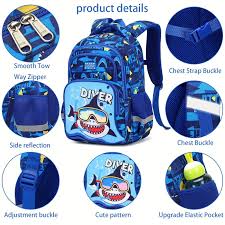 Boys Dinosaur Backpack Set with Lunch Box Pencil Case image 5