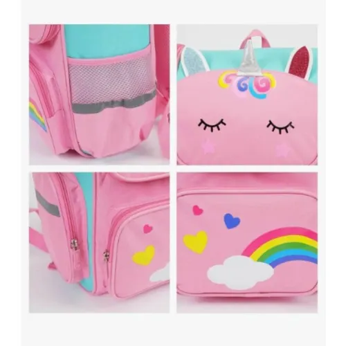 Unicorn School Backpack - Pink image 3
