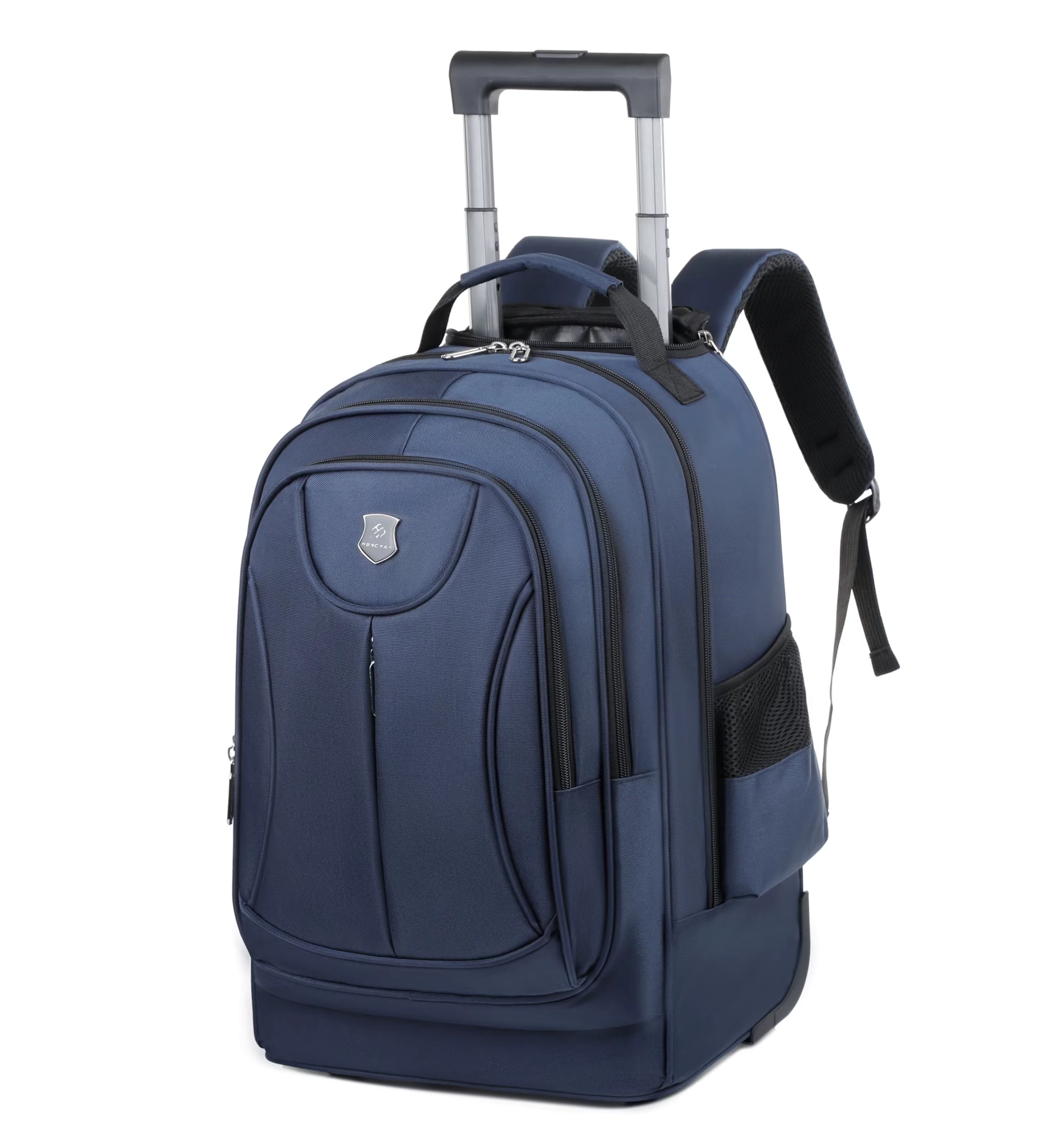 Rolling  Large Capacity Bag Computer Backpack for Overnight Business - Blue image