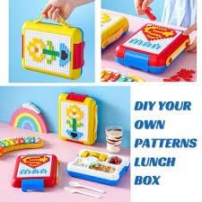 Bento box with building blocks image 3