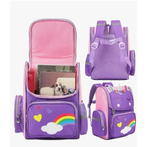 Large Unicorn Backpack- Purple image 5