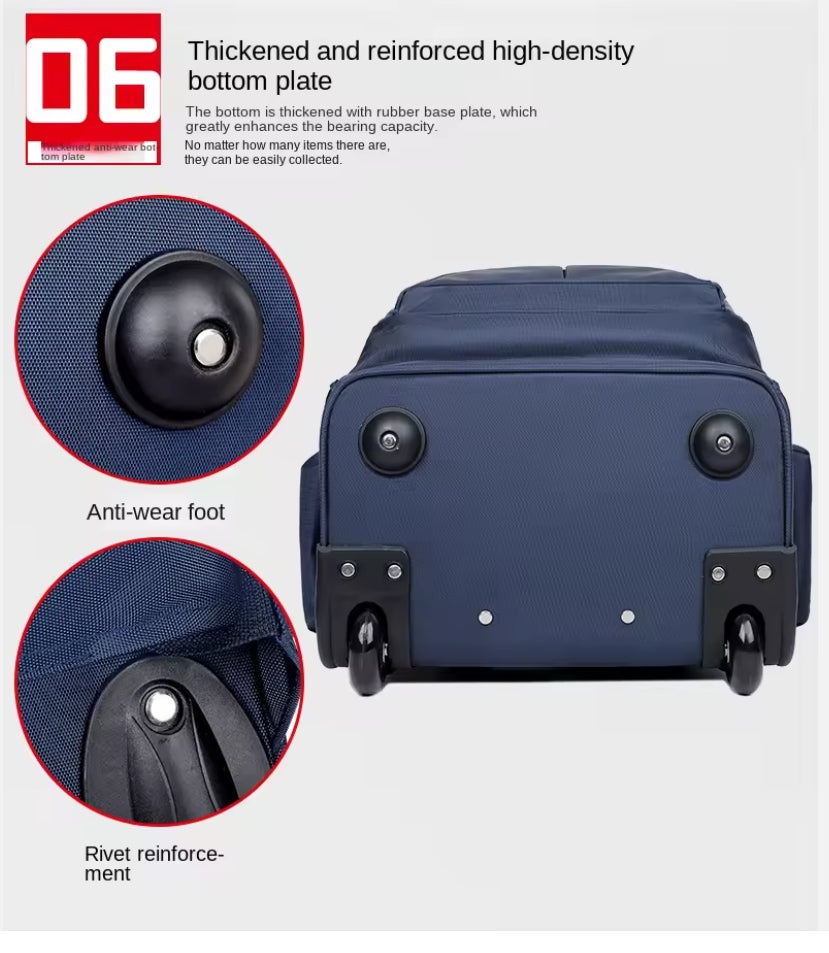 Rolling  Large Capacity Bag Computer Backpack for Overnight Business image 6