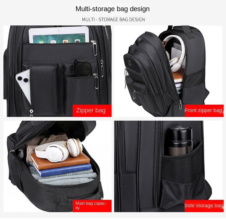 Multifunctional large capacity business, school and travel rolling backpack image 2
